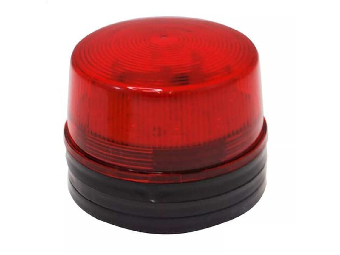 Linterna Estroboscópica Roja Con Cable - 12v / Led
