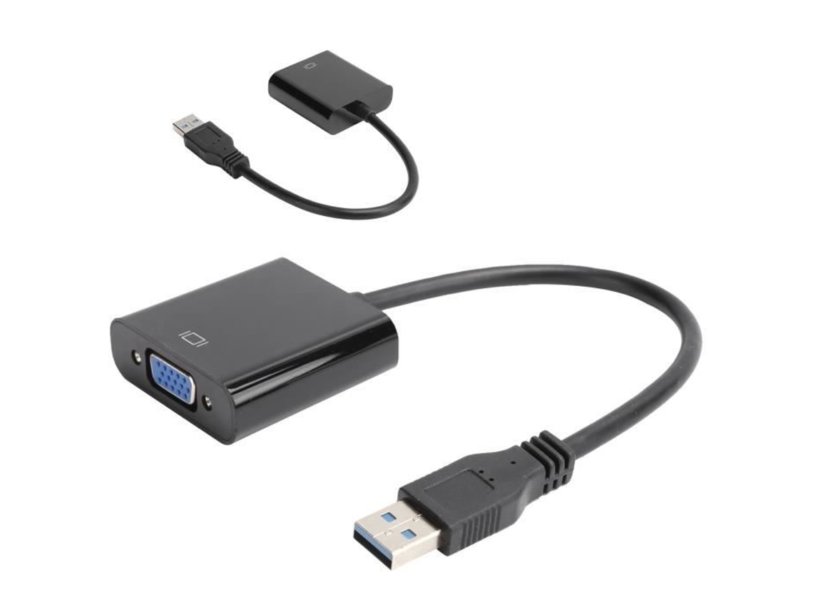 Adaptador Usb Para Vga Conversor Usb 3.0 Para Vga Saída Vga 1920X1080 Plug And Play
