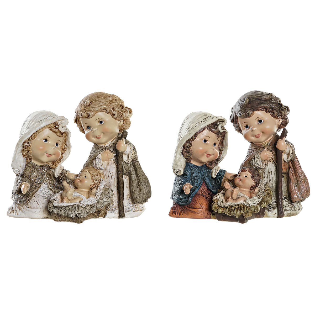 Belenes de Navidad DKD HOME DECOR (Resina - Muticolor)