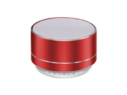 Altavoz Bluetooth inalámbrico, entrada auxiliar, función de llamada, tarjeta TF, alta fidelidad Mdug (rojo)