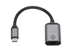 Adaptador De Interfaz Multimedia Usb-c A 4k Hd 60hz Con Convertidor De Vídeo Y Carcasa De Aluminio