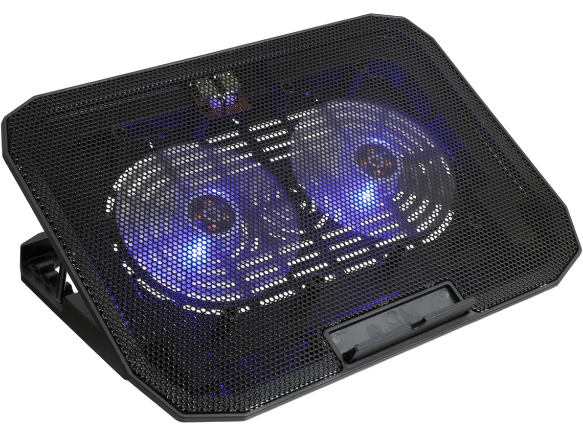 Soporte Para Ventilador De Portátil Con Dos Puertos Usb, Enfriador Estable Y Ajustable.