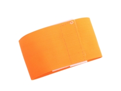 Brazalete De Capitán Ajustable Para Fútbol De Equipo Al Aire Libre Con Bandas Naranjas Para Los Jugadores.