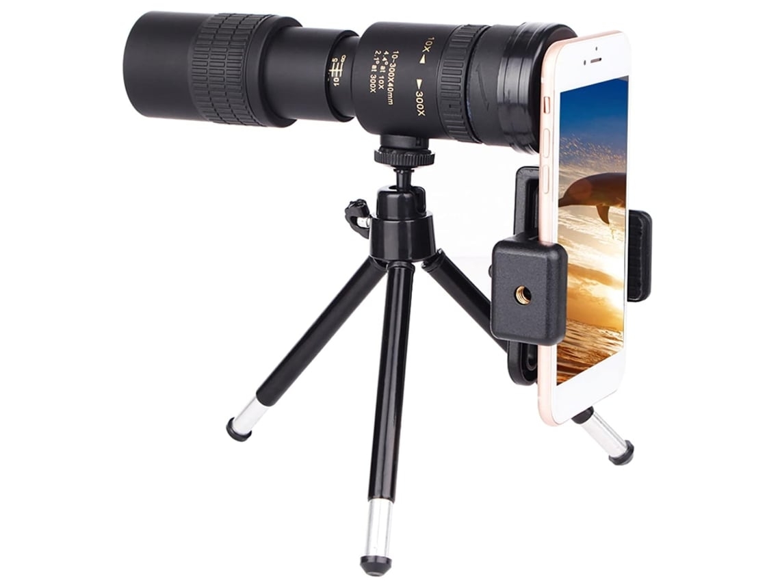 10 300x40mm Bak4 Prism Telescope Monocular Location Scope Com Suporte Para Telefone Inteligente E Tripé Para Adultos Observação De Pássaros Facpoet