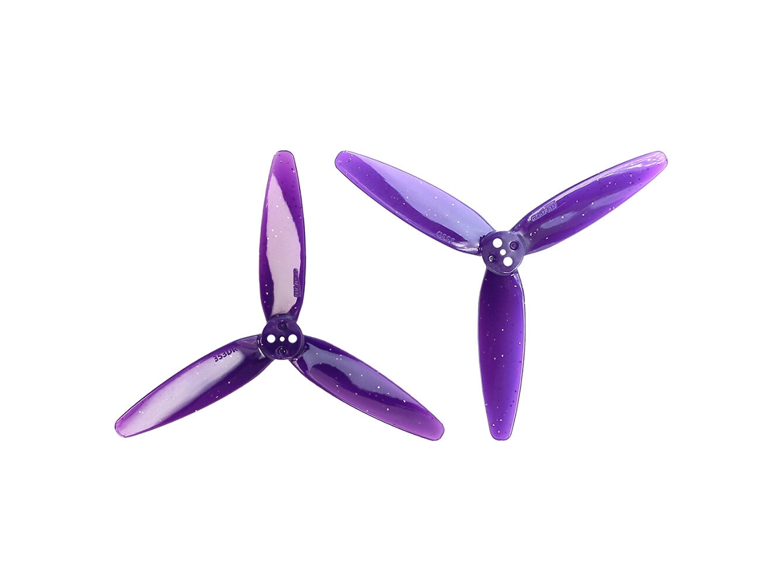 Morado 6 Pares 2 Pares / 6 Pares Gemfan 353d Zoe 3525 Hélice Pc 3d 35" 3 Palas 15mm 3 Agujeros Drones Fpv Freestyle Doble Rotor Pequeño