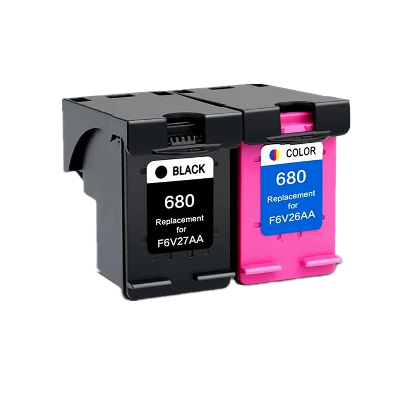 1 Cartucho De Tinta Negra Y 1 De Color 680xl Para Hp 680. Para Impresoras Hp680 Deskjet 2135, 2136, 2138, 3635, 3636, 3835, 4535, 4536, 4538 Y 4675.