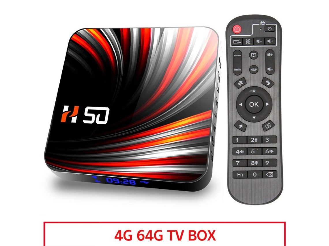 Box Smart Tv Para Android 10.0 4k 4gb 32gb 64gb 3d Video 4 + 64G_Enchufe australiano