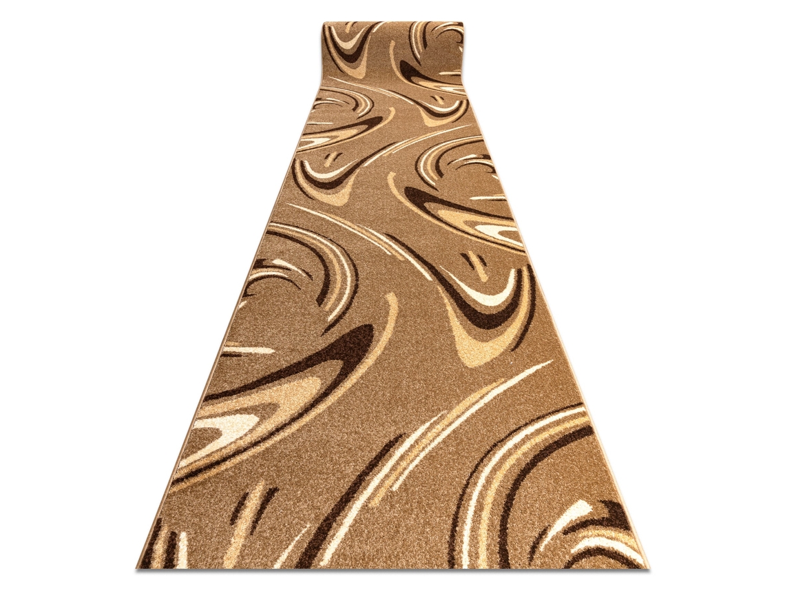 Alfombra de Pasillo Karmel Fryz - Coffee Marrón Claro 90 cm