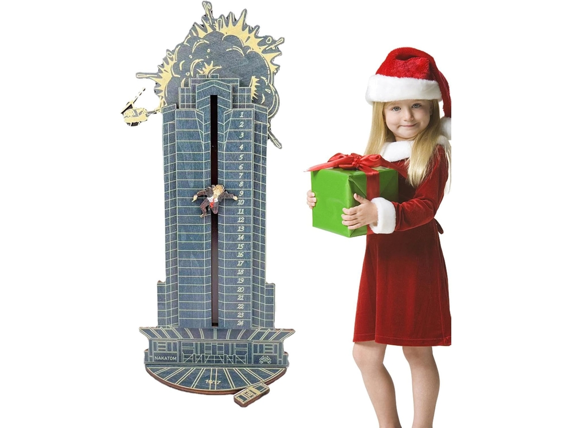 Calendario De Adviento Rígido | Decoración De Mesa Rígida De Hans Gruber Falling Off Plaza