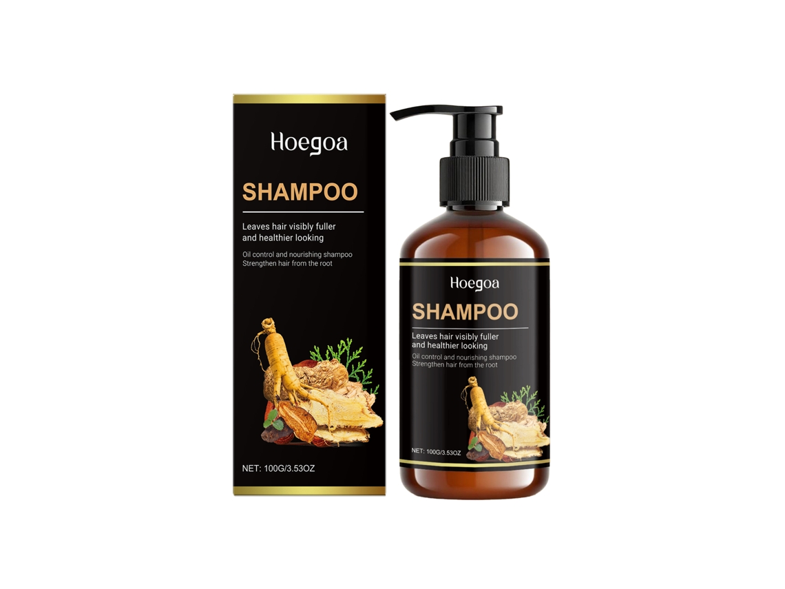 Champú natural a base de hierbas para un cabello sano y fuerte.