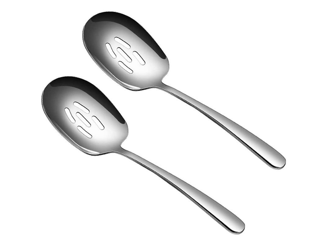 Cuchara Pequeña Para Servir Con Agujeros, Acero Inoxidable 304, 2 Unidades, Diseño Ergonómico.
