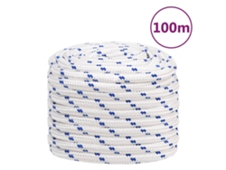 Cuerda De Barco Polipropileno Blanco 20 Mm 100 M