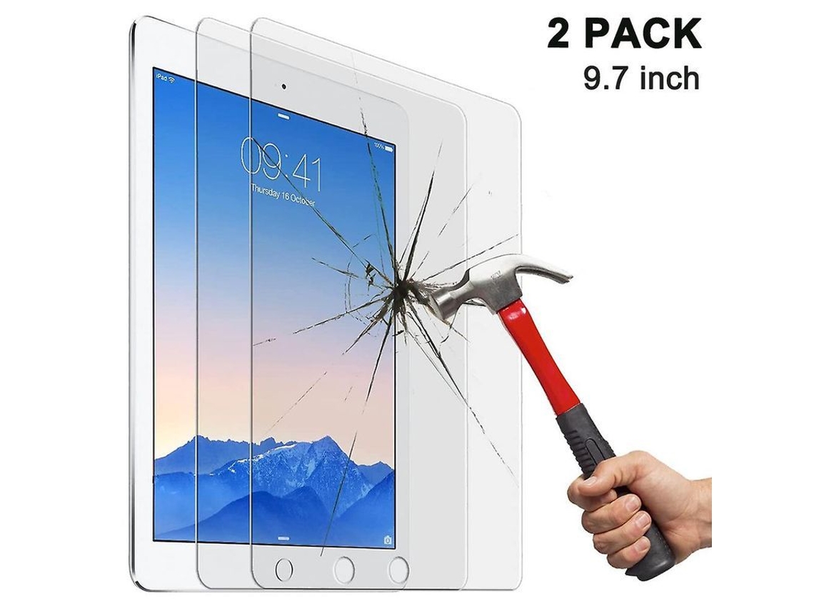 2 Protectores De Pantalla De Vidrio Templado Para Ipad Air/air 2 De 9,7 Pulgadas Con Kit De Accesorios. Compatible Con Modelos De Apple.