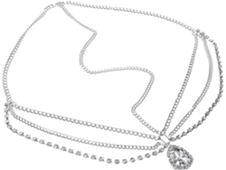 Cadena Para La Cabeza De Mujer Con Diamantes De Imitación Para Bailes De Graduación Y Estilo Western.