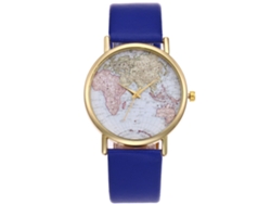 Reloj De Pulsera Unisex Con Dial Dorado Y Cinturón Colorido Zhoulianfa