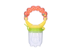 Biberón De Silicona Con Forma De Fruta, Con Campana Y Texturas, Apto Para Alimentos, Color Naranja.