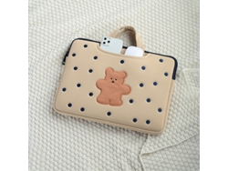 Mochila para portátil con diseño de osito de galleta, 15.6-16 pulgadas, Yunzii