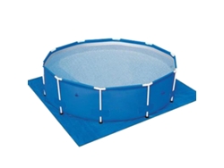 Lona Redonda Para Suelo De Piscina, Revestimiento Cuadrado Para Piscinas Elevadas, Tela Gruesa, Impermeable Y Resistente Al Sol, Color Azul.