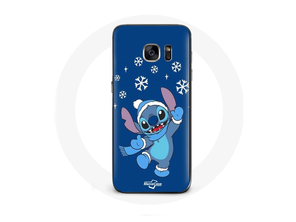 Funda para Samsung Galaxy S7 Edge Stitch Natal de Neve Azul