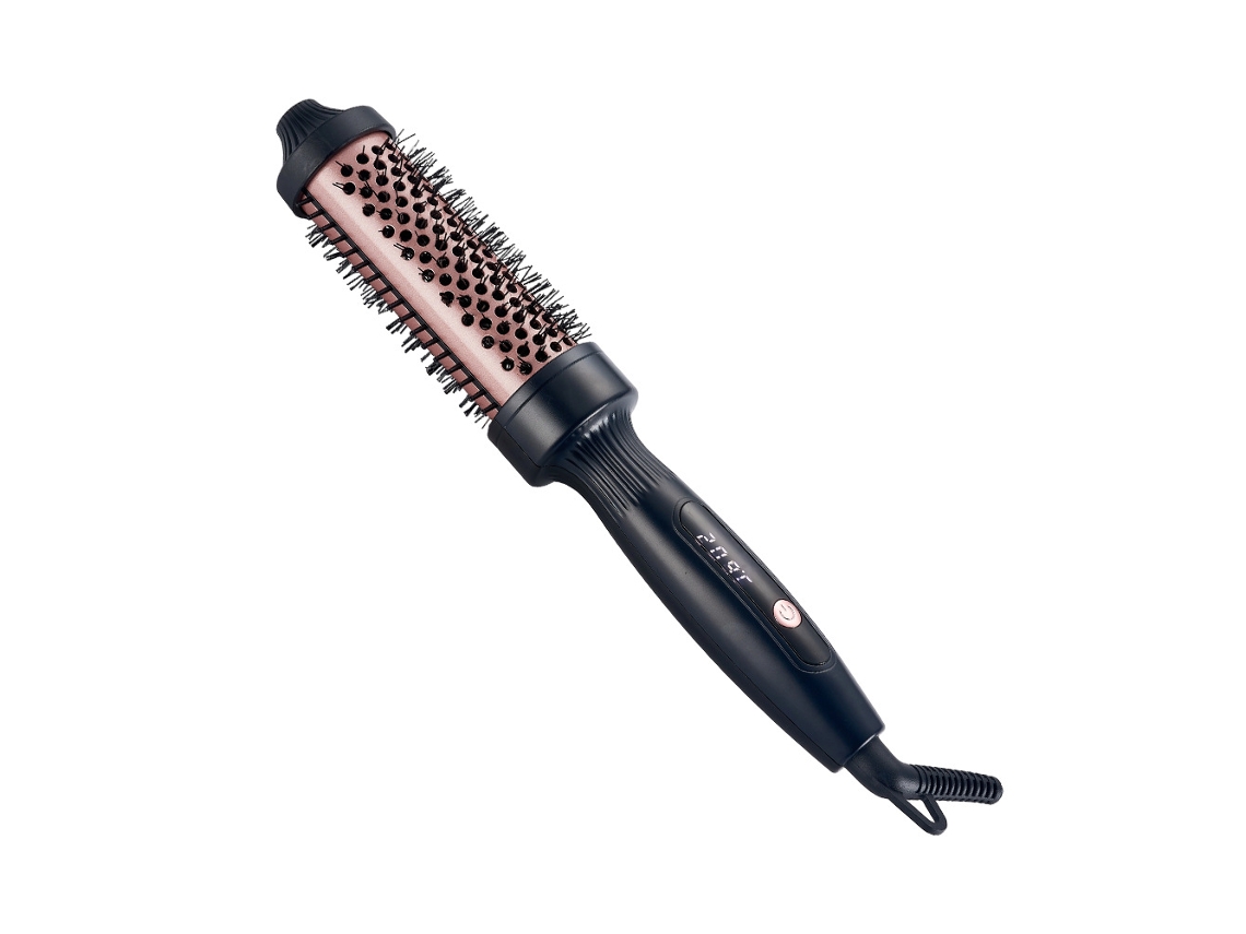 Rizador De Pelo De Cerámica De 38 Mm, Crea Un Peinado Voluminoso, Reduce El Daño Negro (100 To 210℃) Gertiz