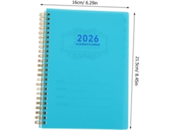 Agenda Diaria 2026 A5 Verde Planificación Mensual Y Semanal