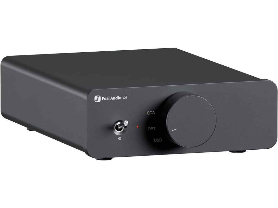 Fosi Audio Q6 Mini Dac – Usb-c, Opt/coax – Rca + Sub – 32 Bits/768 Khz