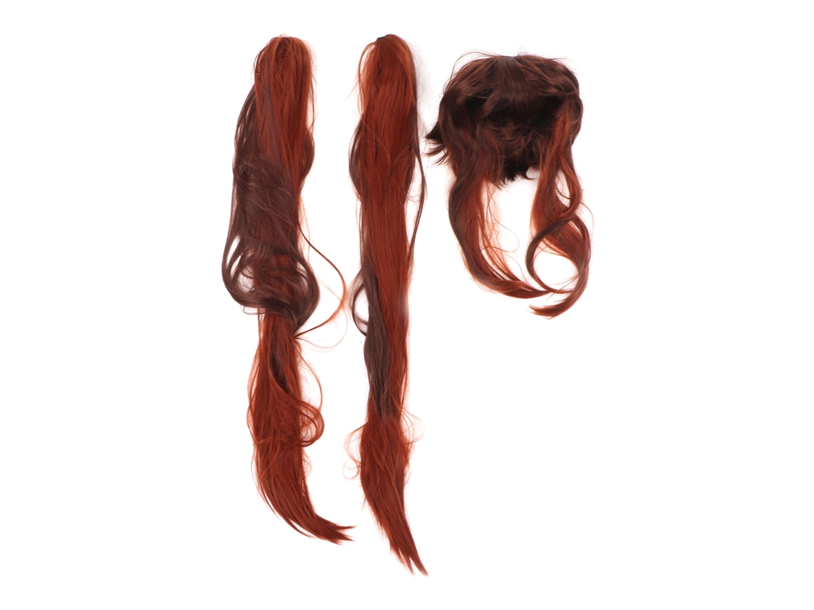 Peluca De Cosplay De Cabello Largo Ondulado Con Dos Coletas Para Fiesta Y Actividades De Cosplay