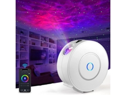 Proyector de cielo estrellado, sin ruido, estrellas y nebulosas giratorias de alta resolución para una decoración encantadora, control remoto.