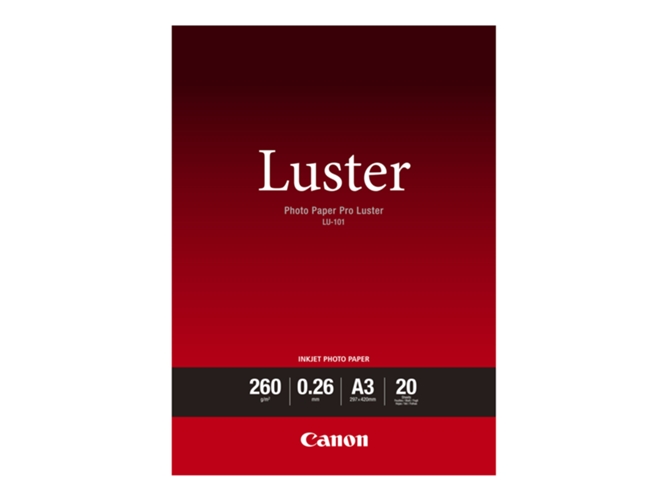 Papel Foto CANON LU101 Pro A3 20h