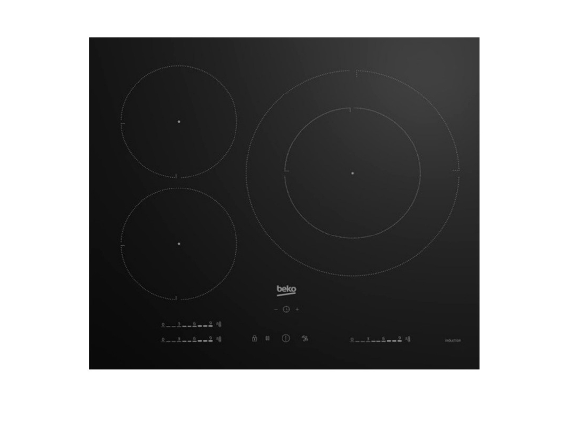 Placa de Inducción BEKO HII 63720 UT (Eléctrica - 62 cm - Negro)