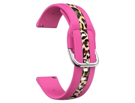Correa de Silicona 20mm liberación rápida para Samsung Galaxy Watch 5 Pro 45mm/Watch 4 Classic 42mm/46mm - estampado de leopardo rosa