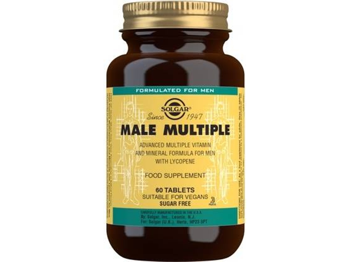 Complemento Alimentar SOLGAR Múltiplo Masculino (60 comprimidos)