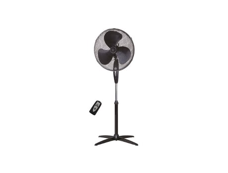 Ventilador de pie con mando 43cm 45W Negro GSC