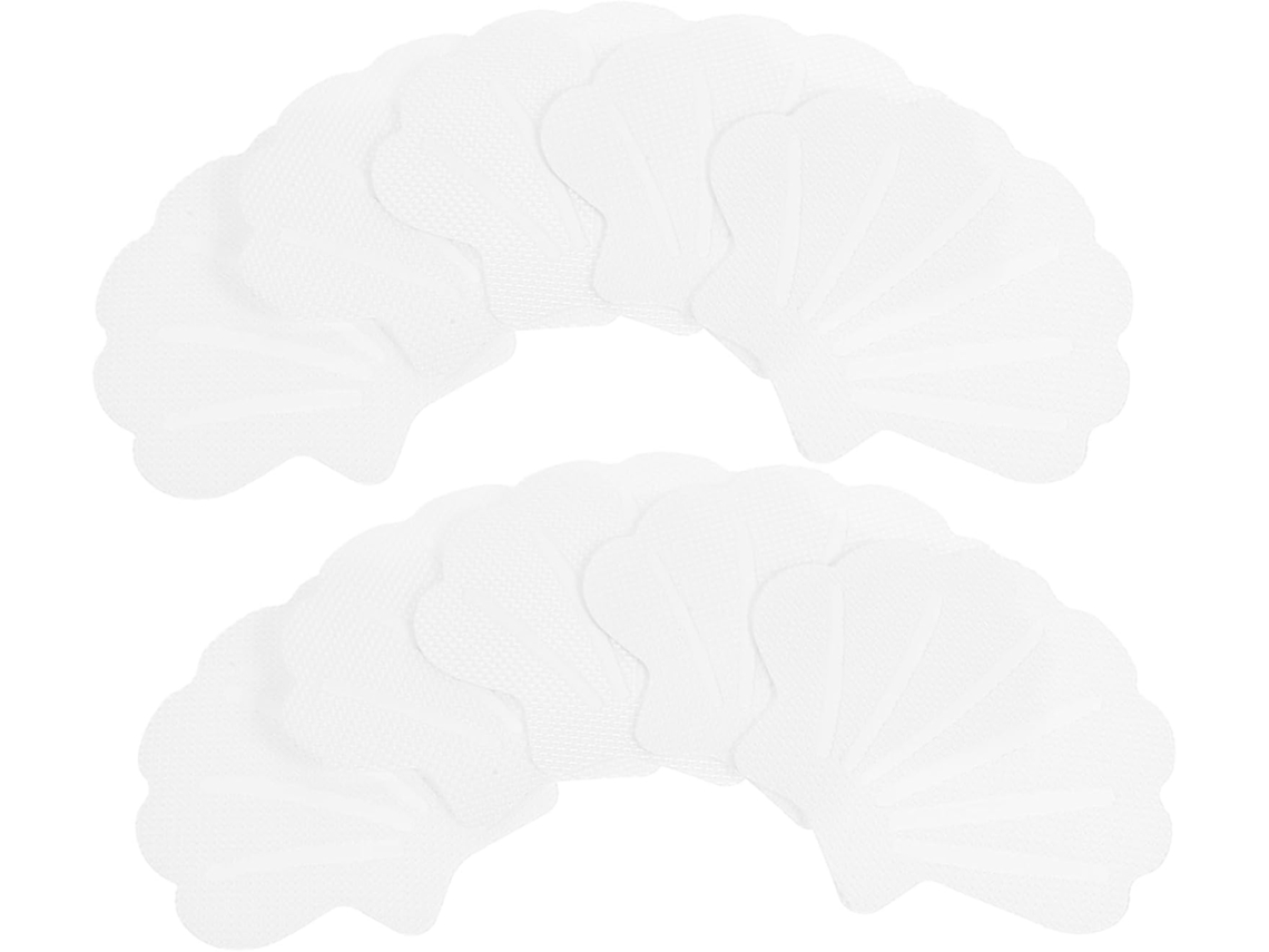 Juego de 12 pegatinas antideslizantes para piscina, tiras con forma de concha, pegatinas de seguridad para suelos Slowmoose