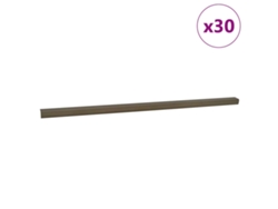 Juego de 30 básculas de escalera en forma de L de Vidaxl en aluminio marrón
