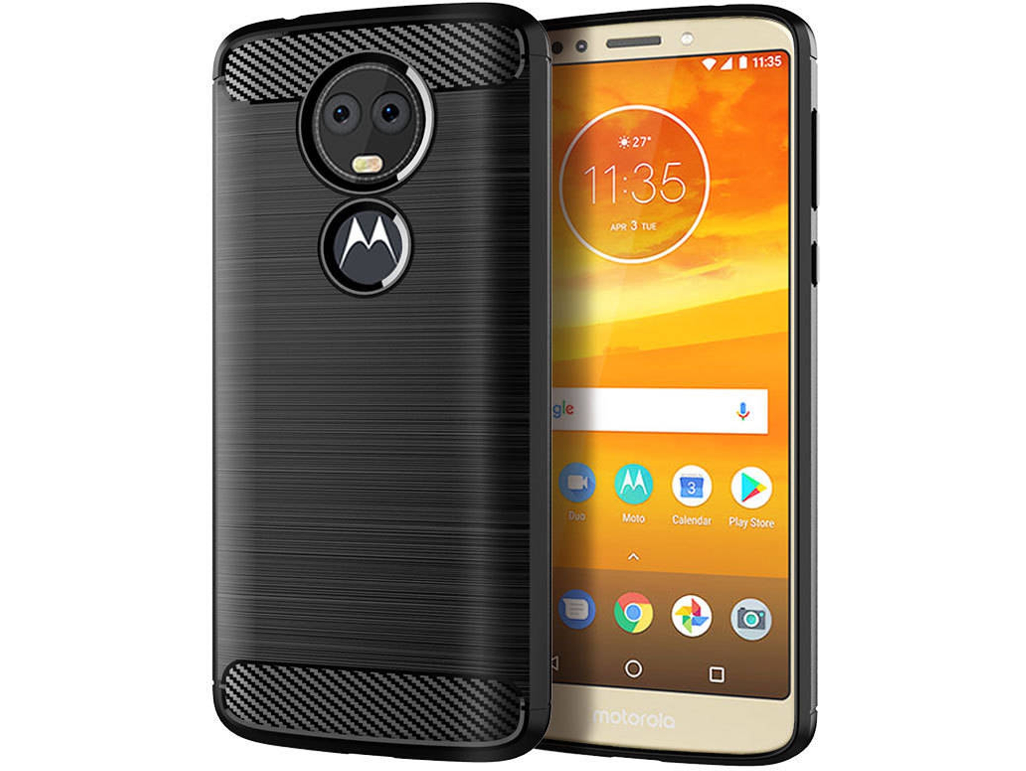 Carcasa Motorola Moto E5 Plus Protective Negro