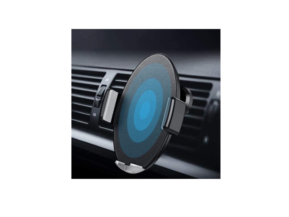 Cargador Carro Sem Qi Full Touch Sensitive Sucção YIZHOOD Piel Negro