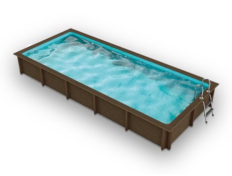 Piscina de Hormigón en Kit Rectangular NATURALIS 03 R15 2,90x7,14m altura 1,28m