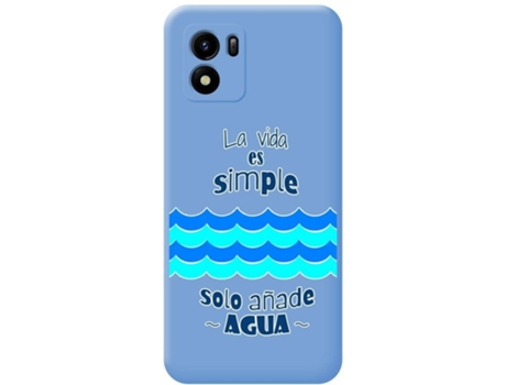 Carcasa para Vivo Y01 TUMUNDOSMARTPHONE Silicona Líquida Dibujos Azul