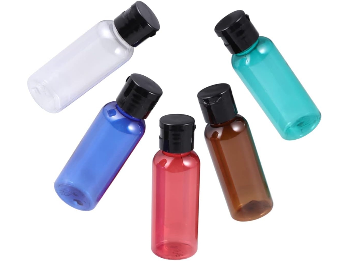 Paquete De 10 Frascos De Viaje Recargables En Prácticos Envases Individuales Para Lociones Y Otros Cosméticos.