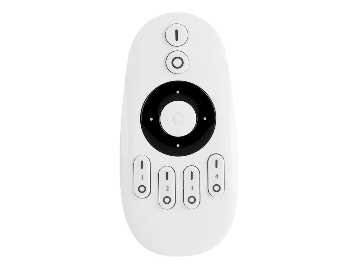 Controlador de atenuación CCT para sistemas de iluminación LED, control remoto inalámbrico de 4 zonas, atenuador de pantalla táctil RF de 2,4 G con funcionalidad