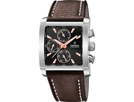 Reloj FESTINA Hombre (Piel - Marrón)