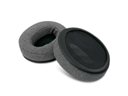 Almohadillas para auriculares Sennheiser HD 400s, espuma suave, tejido de algodón y lino, color gris.