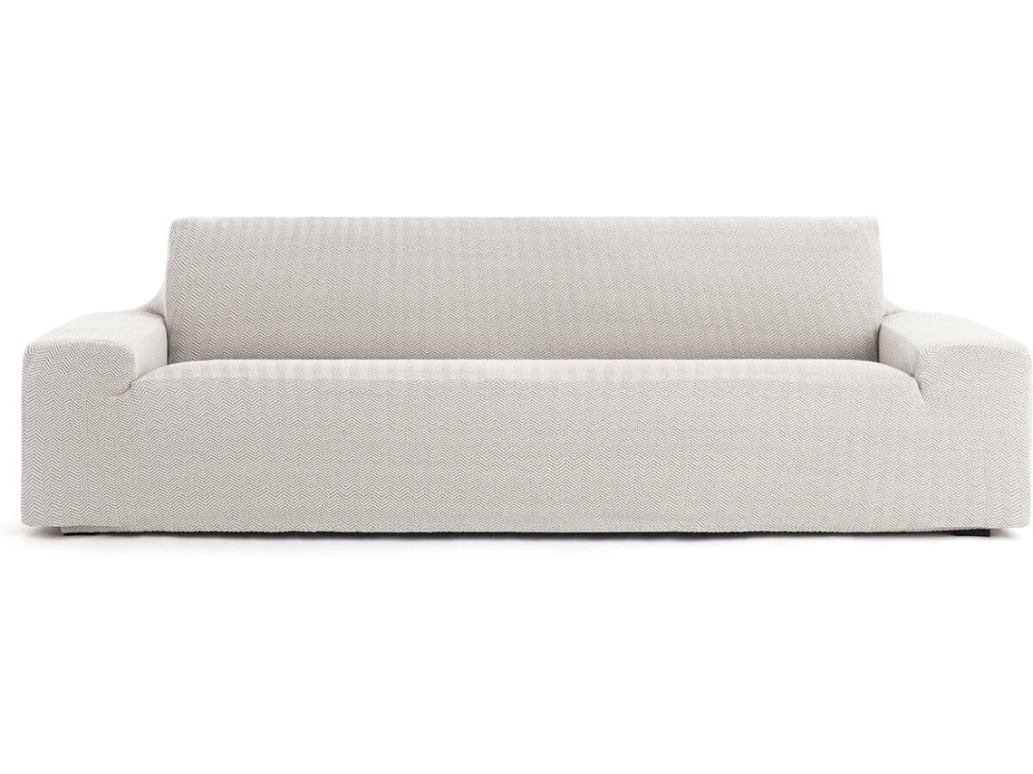 Funda de Sofá 5 Plazas EYSA Premium Jaz Tejido Multielástico (330 x 70 x 120 cm - Poliéster y Algodón - Crudo)