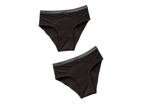 Conjunto de 2 Bragas ANAISSA Algodón Mujer (48-54 - Negro)