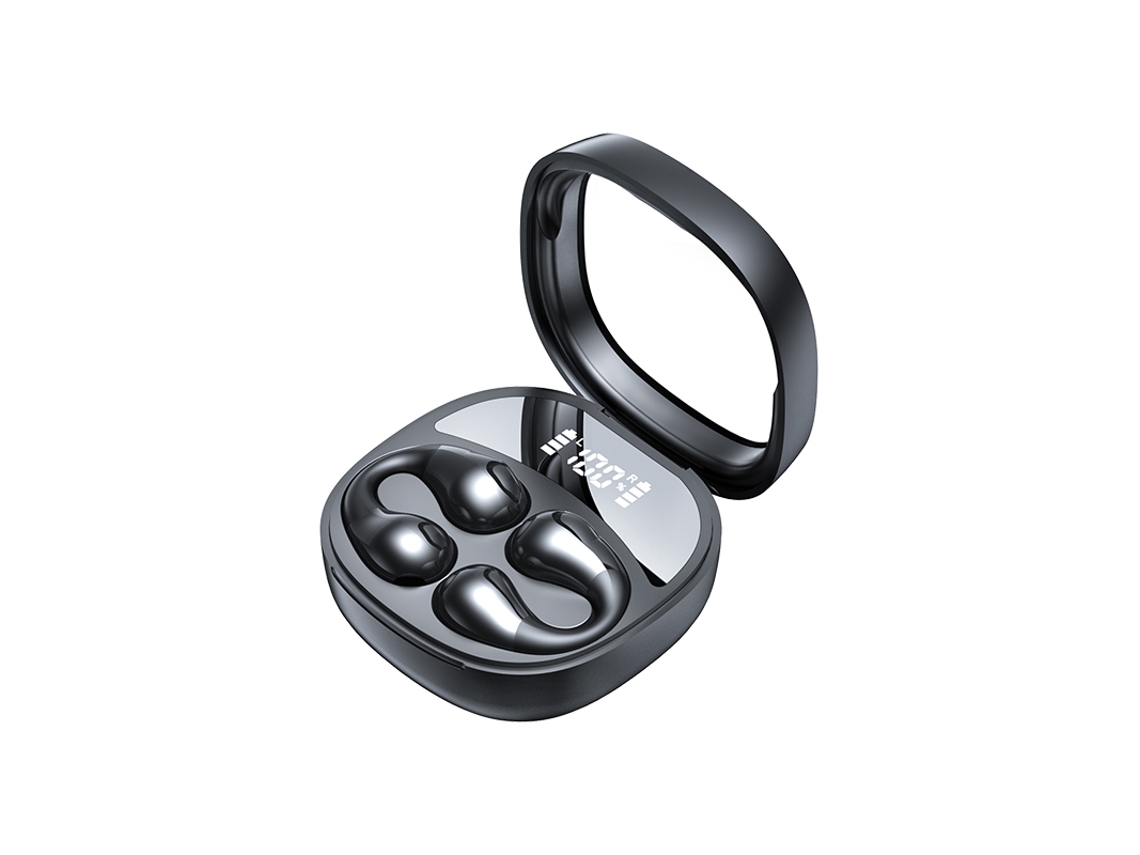 Auriculares Inalámbricos Pantalla Led Conducción Ósea YIZHOOD Bluetooth Negro