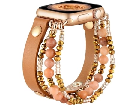 Bracelet In Skin Con Apple Watch Series 6 40 Mm De Marrón