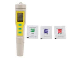 Medidor Digital Portátil E Impermeable De Calidad Del Agua Con Calibración Automática Y Medición De Ph Y Temperatura.