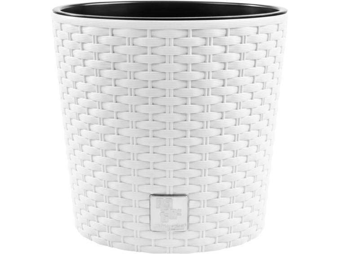 Macetero PROSPERPLAST Rato Round (Blanco - 30x27cm)
