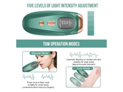 Dispositivo de depilación láser para hombres y mujeres Depilación IPL Flash Uso en todo el cuerpo Adecuado para todo el cuerpo Verde Bestvite
